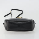Salvatore Ferragamo Vala Shoulder Bag Leather Black Gold Auth BA13992-5