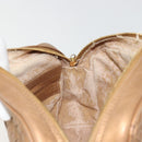 BOTTEGA VENETA INTRECCIATO Shoulder Bag Leather Bronze Gold Auth BA13993-19