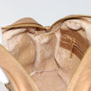 BOTTEGA VENETA INTRECCIATO Shoulder Bag Leather Bronze Gold Auth BA13993-20