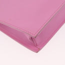 VERSACE Shoulder Bag Leather Pink Silver Auth BA13994A-16