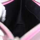 VERSACE Shoulder Bag Leather Pink Silver Auth BA13994A-21
