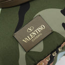 VALENTINO Backpack Nylon Khaki Gold Camouflage Auth BA13995-18