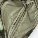 VALENTINO Backpack Nylon Khaki Gold Camouflage Auth BA13995-25