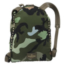 VALENTINO Backpack Nylon Khaki Gold Camouflage Auth BA13995-2