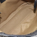 Salvatore Ferragamo Gancini Tote Bag Canvas Black Silver Auth BA13998-11