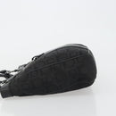Salvatore Ferragamo Gancini Tote Bag Canvas Black Silver Auth BA13998-4
