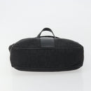 Salvatore Ferragamo Gancini Tote Bag Canvas Black Silver Auth BA13998-5