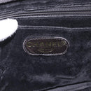 CHANEL Vanity Cosmetic Pouch Patent 2way Black Gold CC Auth BA14000A-17