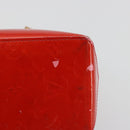 LOUIS VUITTON Monogram Vernis Reade PM Hand Bag Rouge M91088 LV Auth BA14001-7