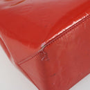LOUIS VUITTON Monogram Vernis Reade PM Hand Bag Rouge M91088 LV Auth BA14001-16