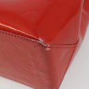 LOUIS VUITTON Monogram Vernis Reade PM Hand Bag Rouge M91088 LV Auth BA14001-17
