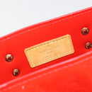 LOUIS VUITTON Monogram Vernis Reade PM Hand Bag Rouge M91088 LV Auth BA14001-20