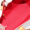 LOUIS VUITTON Monogram Vernis Reade PM Hand Bag Rouge M91088 LV Auth BA14001-11