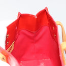 LOUIS VUITTON Monogram Vernis Reade PM Hand Bag Rouge M91088 LV Auth BA14001-21