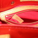 LOUIS VUITTON Monogram Vernis Reade PM Hand Bag Rouge M91088 LV Auth BA14001-12