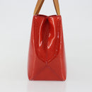LOUIS VUITTON Monogram Vernis Reade PM Hand Bag Rouge M91088 LV Auth BA14001-3