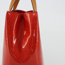 LOUIS VUITTON Monogram Vernis Reade PM Hand Bag Rouge M91088 LV Auth BA14001-4