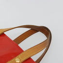 LOUIS VUITTON Monogram Vernis Reade PM Hand Bag Rouge M91088 LV Auth BA14001-14
