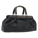 GUCCI Hand Bag Leather Black 105377 Auth BA14002A-1