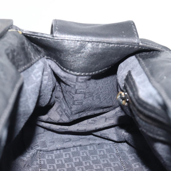 GUCCI Hand Bag Leather Black 105377 Auth BA14002A