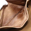 CELINE Macadam Tote Bag PVC Leather Beige Gold Auth BA14003-11