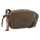 Chloe Shoulder Bag Leather Brown Gold Auth BA14006-1