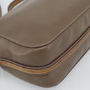 Chloe Shoulder Bag Leather Brown Gold Auth BA14006-14