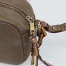 Chloe Shoulder Bag Leather Brown Gold Auth BA14006-17
