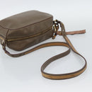 Chloe Shoulder Bag Leather Brown Gold Auth BA14006-7