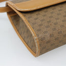 GUCCI Micro GG Shoulder Bag PVC Leather Beige Gold Auth BA14009-11