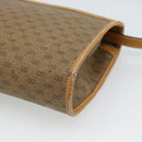 GUCCI Micro GG Shoulder Bag PVC Leather Beige Gold Auth BA14009-15