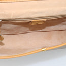 GUCCI Micro GG Shoulder Bag PVC Leather Beige Gold Auth BA14009-17