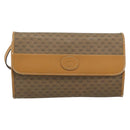 GUCCI Micro GG Shoulder Bag PVC Leather Beige Gold Auth BA14009-2
