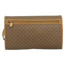GUCCI Micro GG Shoulder Bag PVC Leather Beige Gold Auth BA14009-3