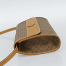 GUCCI Micro GG Shoulder Bag PVC Leather Beige Gold Auth BA14009-4