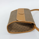 GUCCI Micro GG Shoulder Bag PVC Leather Beige Gold Auth BA14009-5