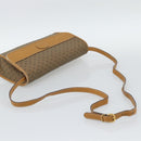 GUCCI Micro GG Shoulder Bag PVC Leather Beige Gold Auth BA14009-7