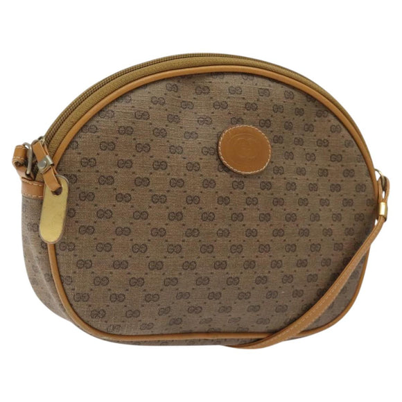 GUCCI Micro GG Supreme Shoulder Bag PVC Beige 007 983 1113 Auth BA1401