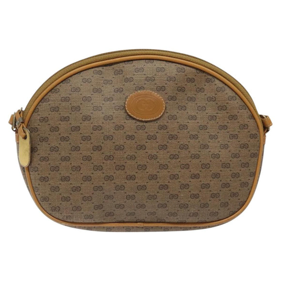 GUCCI Micro GG Supreme Shoulder Bag PVC Beige 007 983 1113 Auth BA1401