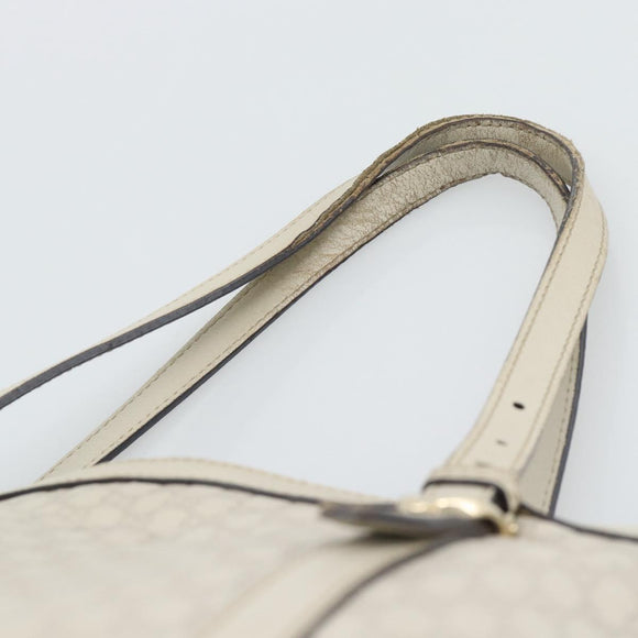 GUCCI GuccissimaGG Tote Bag Leather White Gold 336776 Auth BA14010