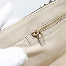 GUCCI GuccissimaGG Tote Bag Leather White Gold 336776 Auth BA14010-24