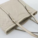 GUCCI GuccissimaGG Tote Bag Leather White Gold 336776 Auth BA14010-7