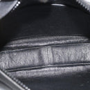 GUCCI Horsebit Shoulder Bag Leather Black Gold Auth BA14011A-12