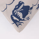 LOEWE William De Morgan Drawstring Bag Canvas Blue Auth BA14014M-14