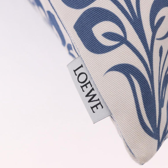 LOEWE William De Morgan Drawstring Bag Canvas Blue Auth BA14014M