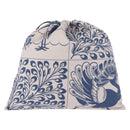 LOEWE William De Morgan Drawstring Bag Canvas Blue Auth BA14014M-2