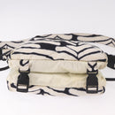 CHANEL Chanel Sports Shoulder Bag Reversible White Zebra CC Auth BA14015-6