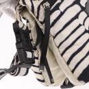 CHANEL Chanel Sports Shoulder Bag Reversible White Zebra CC Auth BA14015-10
