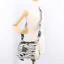 CHANEL Chanel Sports Shoulder Bag Reversible White Zebra CC Auth BA14015-25