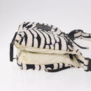 CHANEL Chanel Sports Shoulder Bag Reversible White Zebra CC Auth BA14015-4